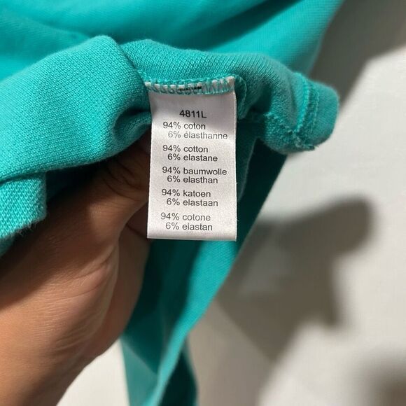 Lacoste Classic Fit Polo Shirt Teal Green Size 46 - Picture 5 of 9